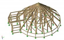 Timber structural model