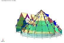 Member major axis bending moments