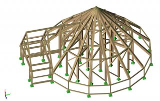 Timber structural model