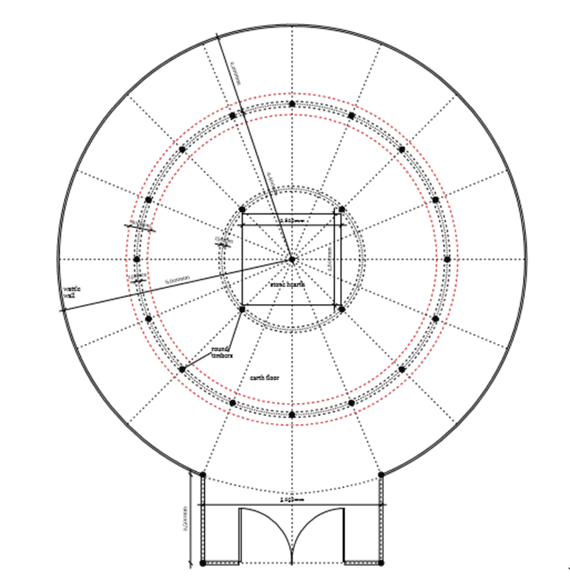 The Architects Plan of the Roundhouse at Whithorn