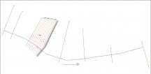 Location of cross sections within river model